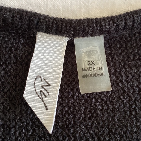 NY long fringed pullover sleeved cape black boho festival hippie fringe - Picture 5 of 11